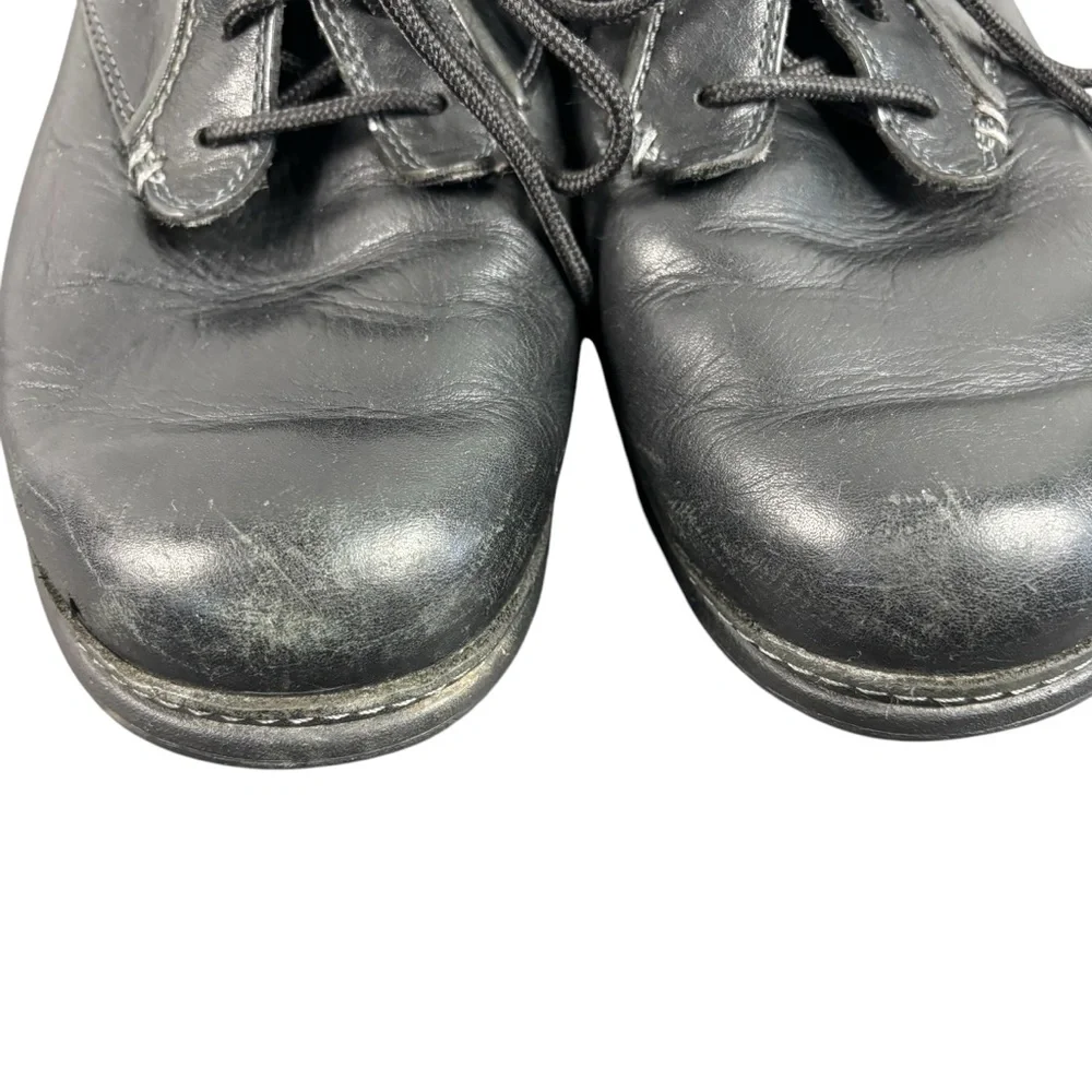Red Wing Black Leather Slip And Oil Resistant Ankle Boots Work 4968 Men's 9EE